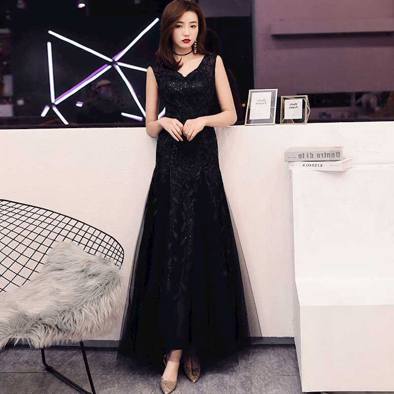 Evening dress banquet president black dress celebrity dress Evening dress banquet president black dress celebrity dress