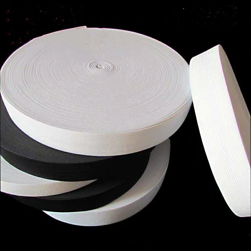 松紧带宽橡皮筋弹力带diy厚薄细宽扁黑白弹力松紧带　0.6cm-12cm