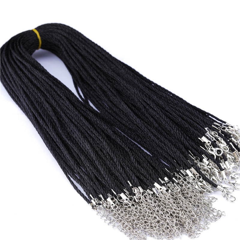 220g Weight Rope Jewelry Making Type 45+5cm Jewelry Making Size DIY Jewelry Accessories Classification 100 PCS/Package Quantity Wax rope Material Solid Color Pattern Plating Design Retro Style 100 PCS/Package 45+5cm Wax Rope Solid Color Rope 4