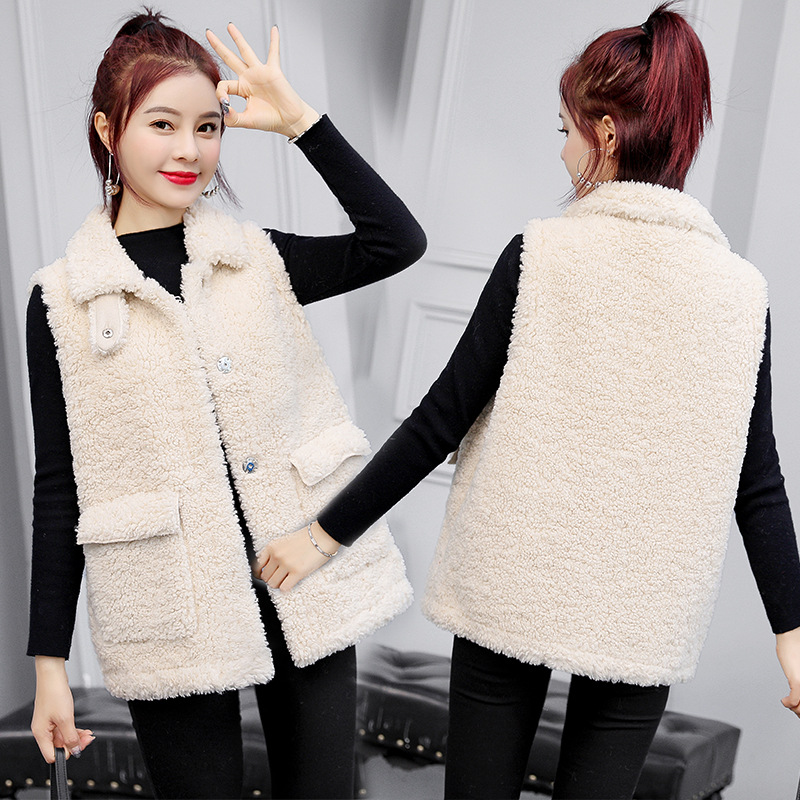 Gilet femme en Fausse laine - Ref 3434710 Image 4