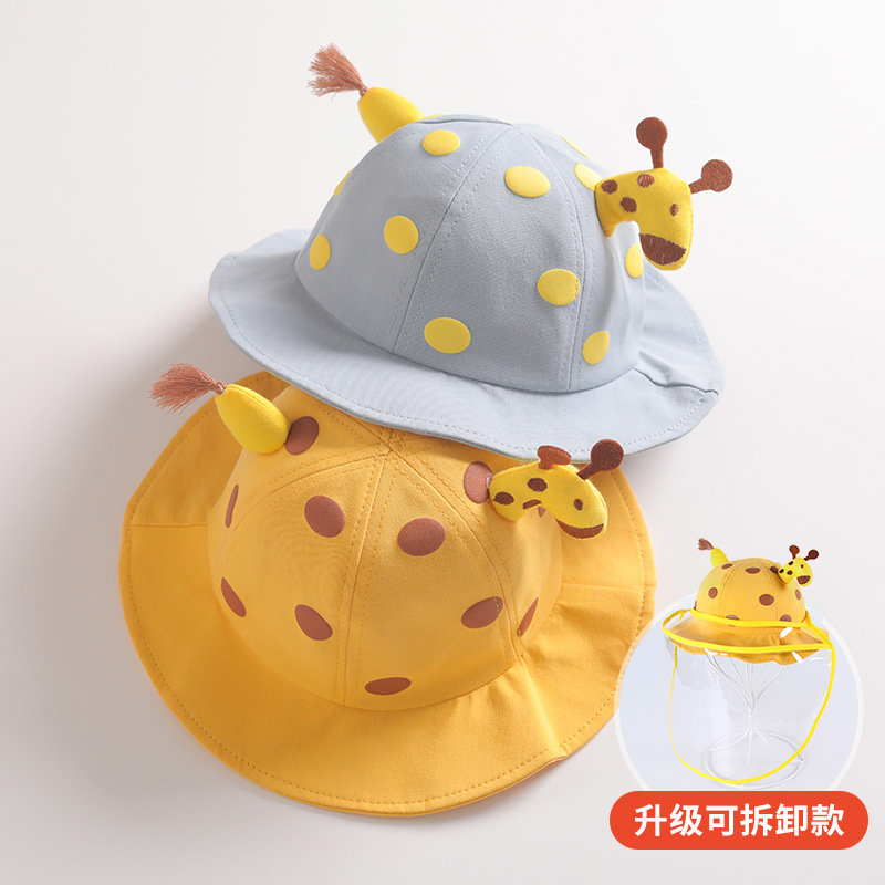 Детская осенняя тонкая шапка для раннего возраста, милая солнцезащитная шляпа подходит для мужчин и женщин для девочек, защита от солнца