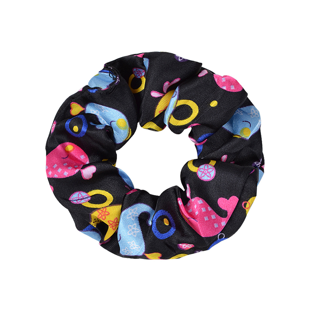 Korean Fashion Style Cartoon Pattern Floral Tie Hair Scrunchies Set display picture 7