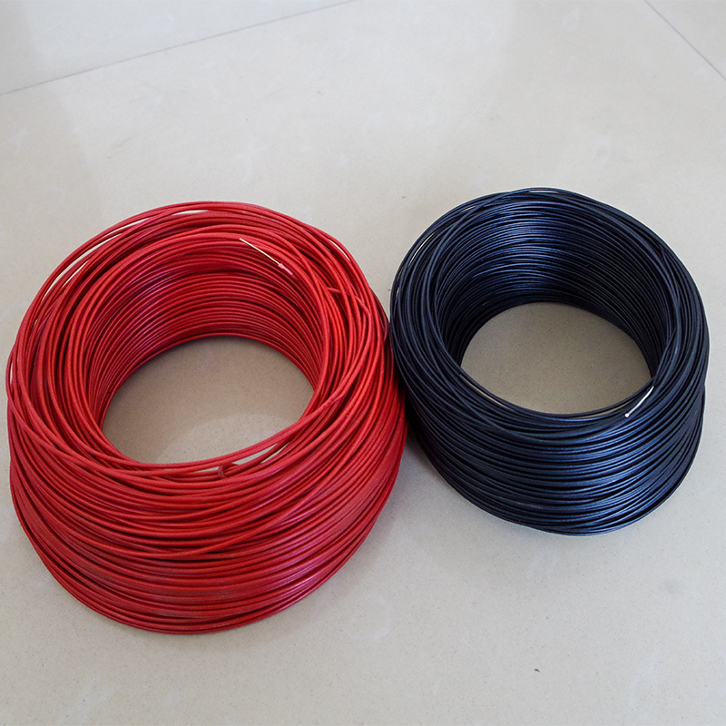 通信光伏铝芯扎线 农用工用铁芯绑线 电缆扎带 光纤固定包胶扎丝