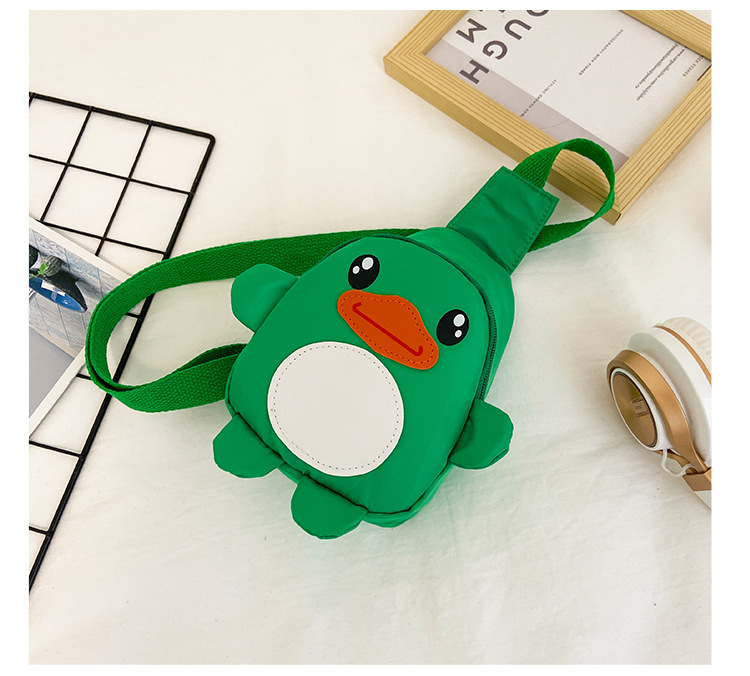 Sac En Toile De Dessin Animé Sac De Poitrine Mignon Enfant Canard display picture 4