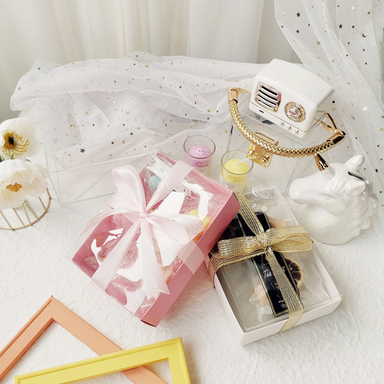 透明pvc手工阿胶糕礼盒包装盒固元膏红糖燕窝黑枸杞水果花茶包盒