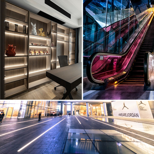 LED low voltage light strip 12V5050/2835 bare board chip waterproof high brightness mobile phone counter display cabinet soft light strip 24V 