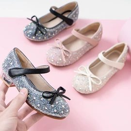 童皮鞋;童皮靴;水晶/水钻鞋