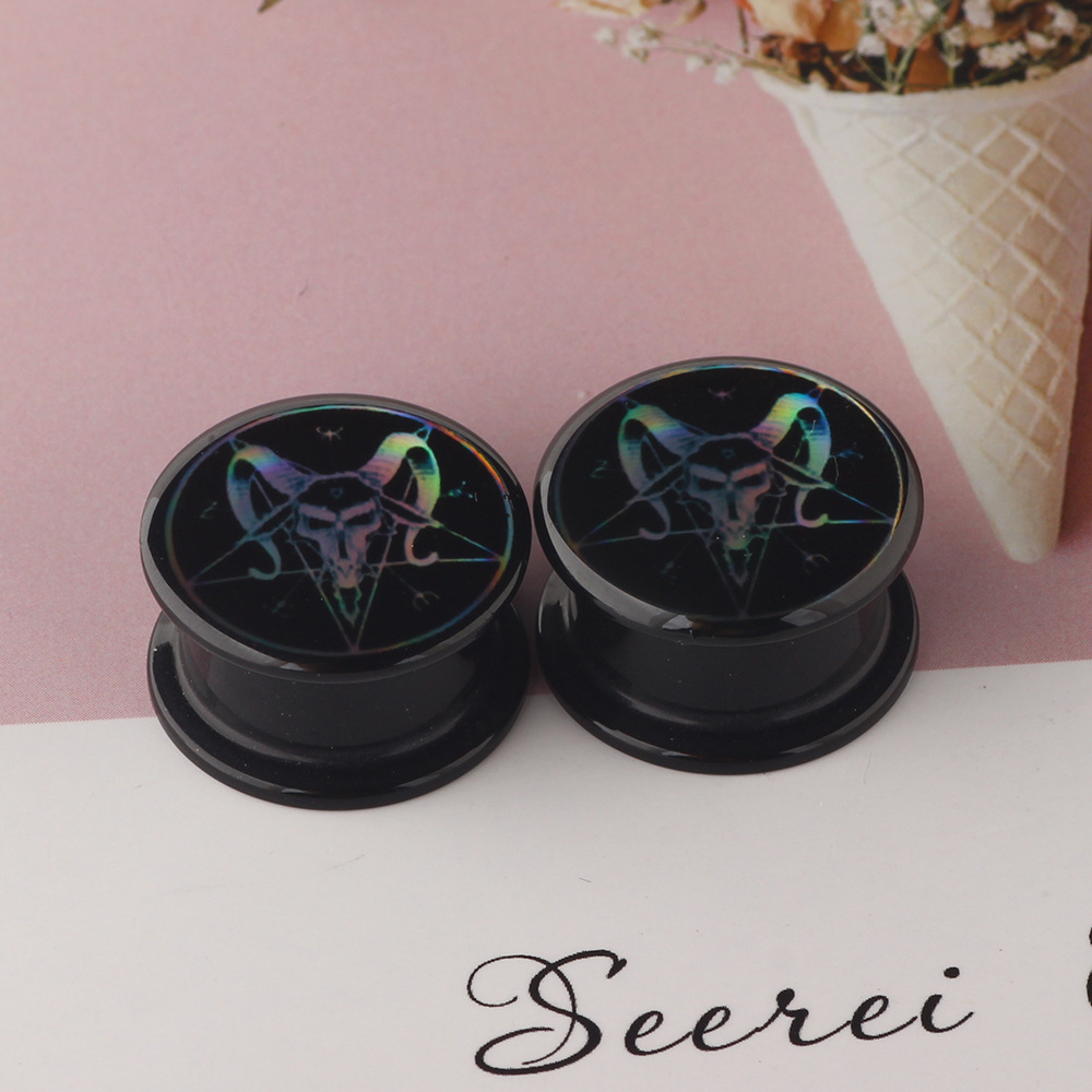 Original Design Geometric Arylic Epoxy Ear Studs 1 Piece