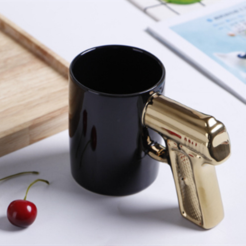Пистолет Mark Cup Creative Mechanical Ceramic Cup Drink Coffee Cuf