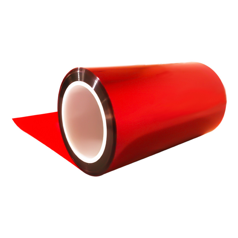 红色超轻氟素离型膜 25u-100u离型稳定 耐高温低转移单双面防静电