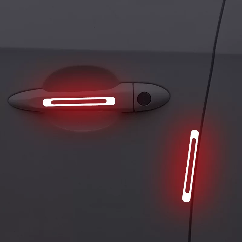 Factory direct selling car door bowl and handle hand -made anti -light sticker diamond -grade drip safety warning reflective sticker body