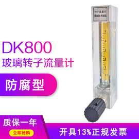 DK800玻璃转子流量计浮子流量计内衬四氟测腐蚀性气体液体水空气