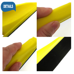 Foreign trade supply 27*90mm manual long bar sanding disc with self-adhesive Velcro back felt sandpaper polishing disc for car beauty