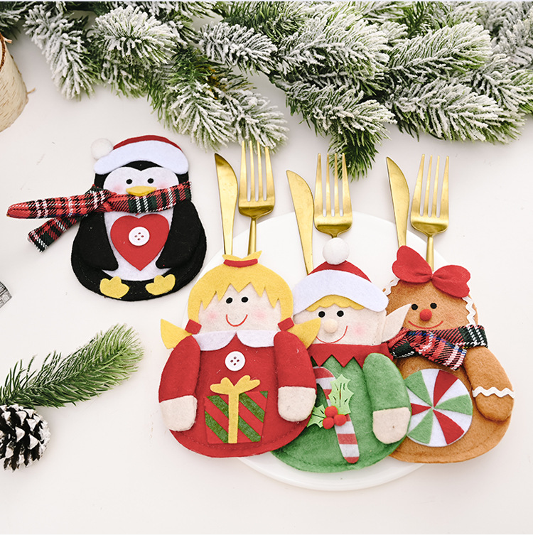 Christmas Decorations Elf Tableware Decoration display picture 14
