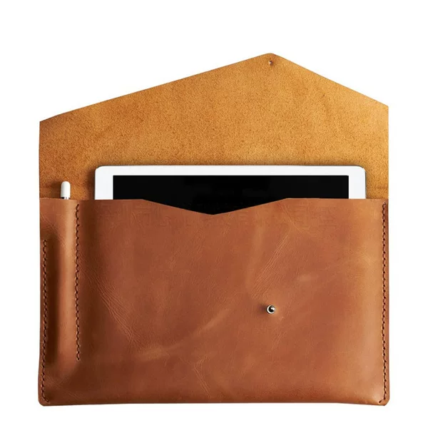 Creative Leather Computer Protective Case Hand-held Tablet Bag Leather Inner Bag Laptop Leather Case Computer Bag Can Add