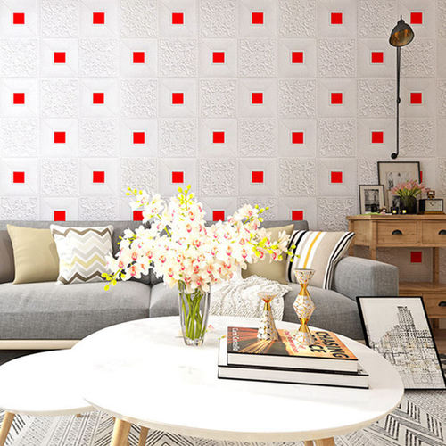 Cross-border delivery 3d wallpaper self-adhesive wall sticker ceiling dormitory background wall wallpaper bedroom 35X35CM