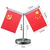 Metal telescopic rod car for five -star red flag car supplies car for patriotic decoration decorative telescopic rod red flag decoration