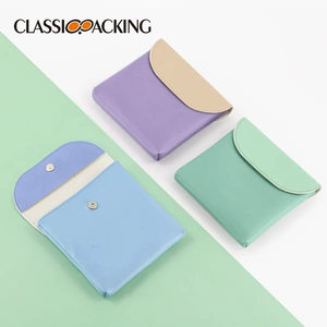 Stylish PU Material Travel Makeup Bag with Lock and Key for Women