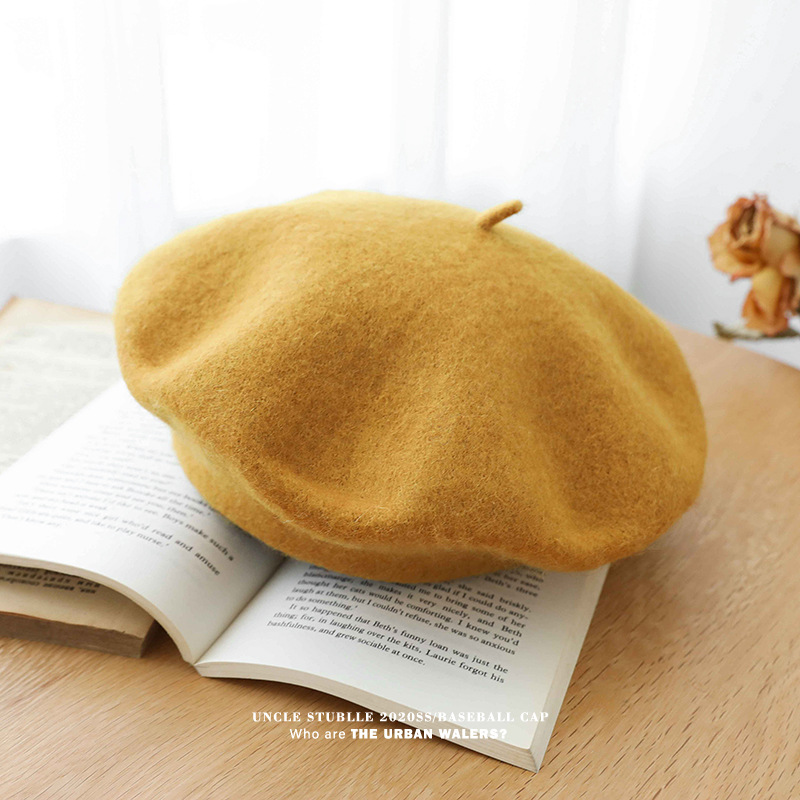 Unisex Wool beret woman retro autumn-winter everything breathable artist hat summer thin hipster woman_voghion.com