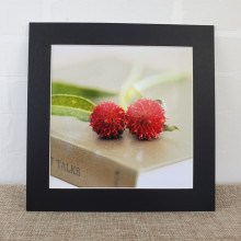 梧枫正方形裱书法水墨画简易相框卡纸 圆形卡纸画框装裱剪纸 相框