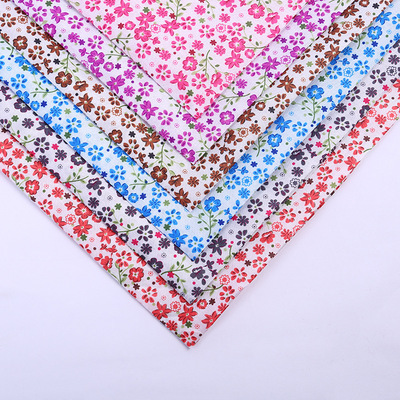 2020新品白兰花涤纶面料 印花箱包里料 厂家热卖 批量定制批发