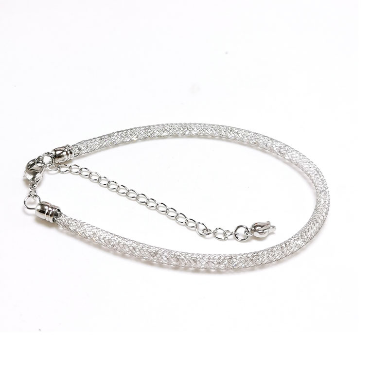 화이트 골드 팔찌