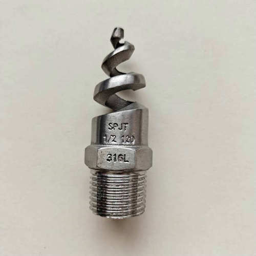 Stainless steel spiral nozzle, cooling tower spray atomization nozzle, power plant desulfurization and dust removal atomization nozzle customization