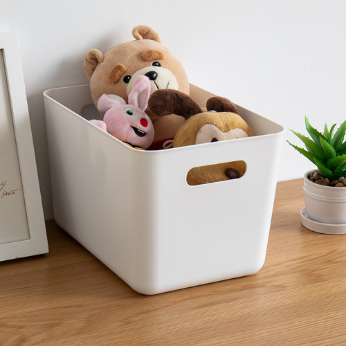 Storage box desktop jewelry cosmetics plastic sundry storage basket with lid box fruit toy seasoning storage box