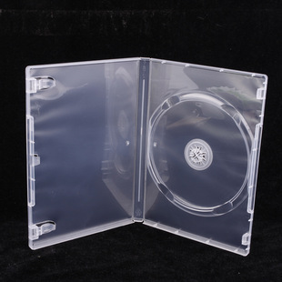 14厘DVD加厚光盘盒 双片装 单碟装 可插封面CD DVD透明软胶光碟盒-阿里巴巴