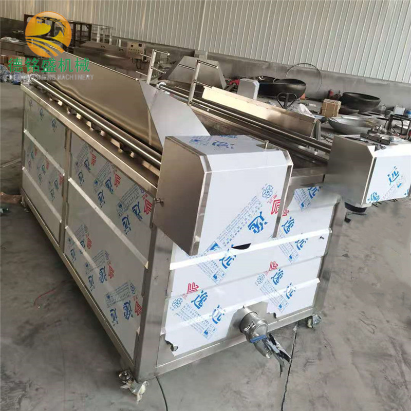 云溪自动鸡爪油炸机 低耗能牛肉干油炸机 休闲肉制品鸭脖油炸设备