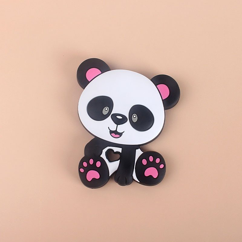 Bebé creativo juguete mordedor nueva Panda de la historieta silicona teether stick AliExpress Amazon Venta caliente