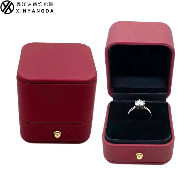 工厂现货批发高端珠宝礼品收纳展示首饰包装盒袖扣戒指盒 PU高档