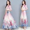 Long goddess style， slim to ankle， long skirt swinging