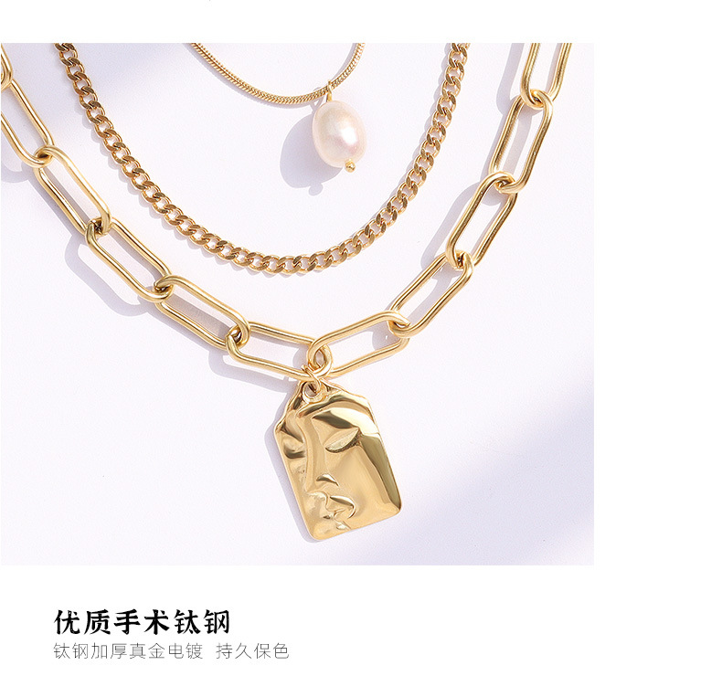 Fashion All-match  Three-layer Irregular Freshwater Necklace display picture 11