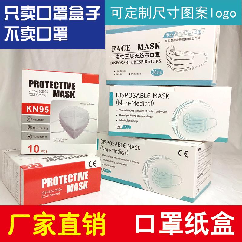 Spot mask packaging carton Disposable ma...