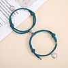 Magnetic bracelet for beloved suitable for men and women, woven accessory handmade, wholesale