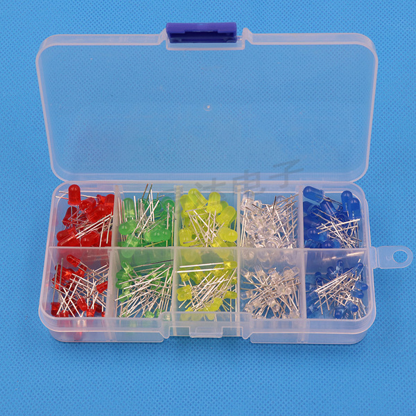 Luminous diode box is 3mm 5mm 5 -color
