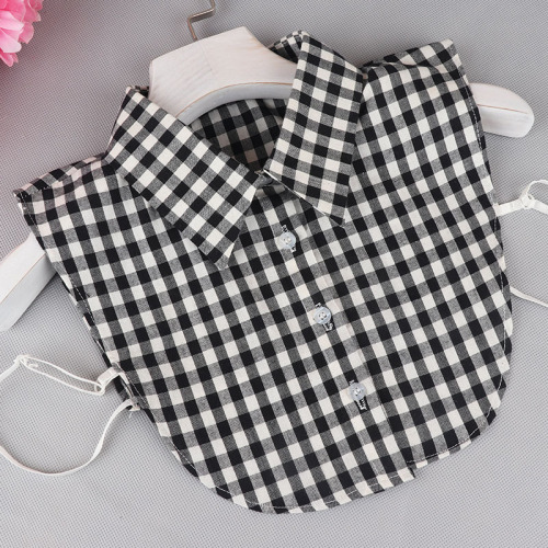 Fake collar Detachable Blouse Dickey Collar False Collar Fake collar shirt women fake collar versatile fake collar shirt Plaid collar