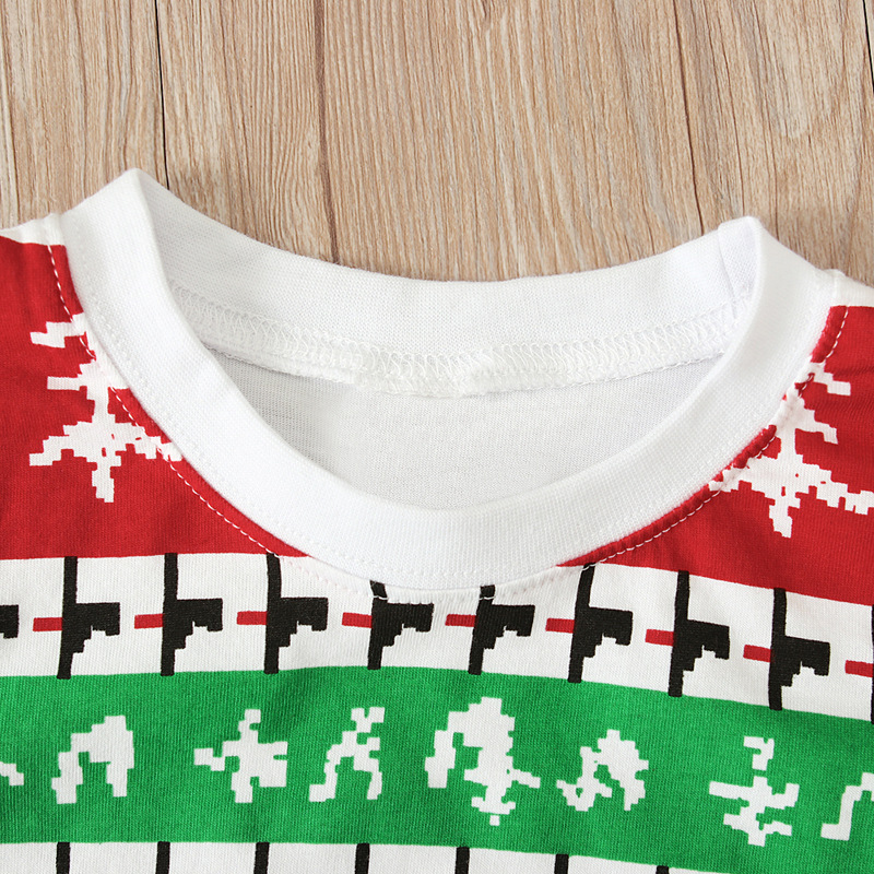 Weihnachten Kinder und mädchen Weihnachten Elch Langarm T-shirt + Hose 2 stück homewear kinder set_voghion.com