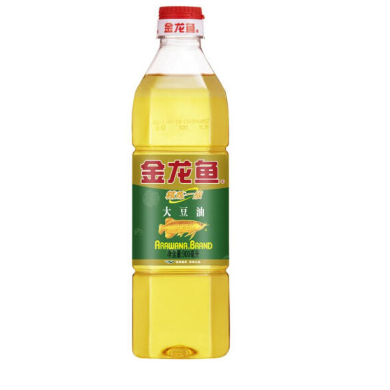 金龙鱼大豆油精炼一级900ML食用油批发小瓶赠品用油油脂