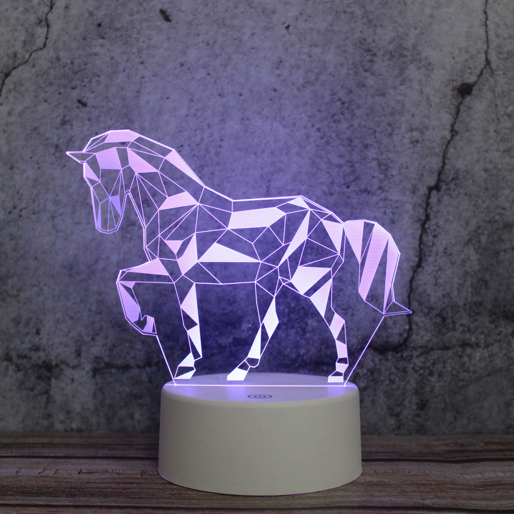 Творческая ночная лампа с сенсорным управлением, настольная лампа с LED подсветкой для кровати, (трансграничная торговля), 3D, пульт дистанционного управления, интернет-знаменитость