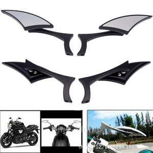 Motosiklet Aksesuarları Qara Üçbucaq Harley Dəyişdirilmiş Arxa Güzgü