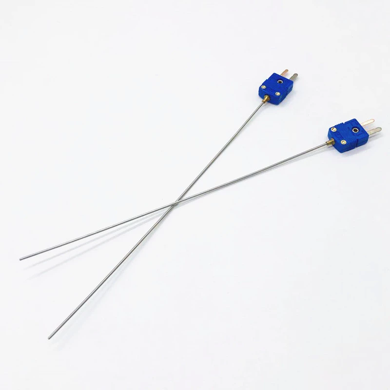 Заводская прямая бронированная проволочная термопара Т-типа, устойчивый к высоким температурам, датчик температуры на изгиб