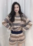 长袖外穿小众宽松毛衣