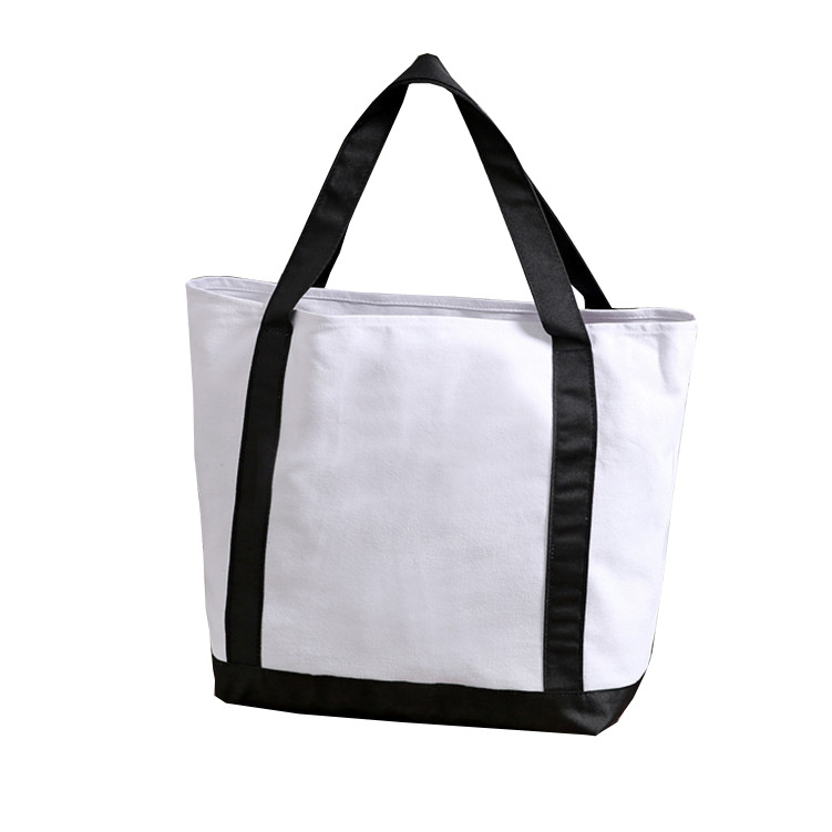 厂家直销空白帆布袋拼接棉布袋创意广告袋棉布手提印刷logo批发