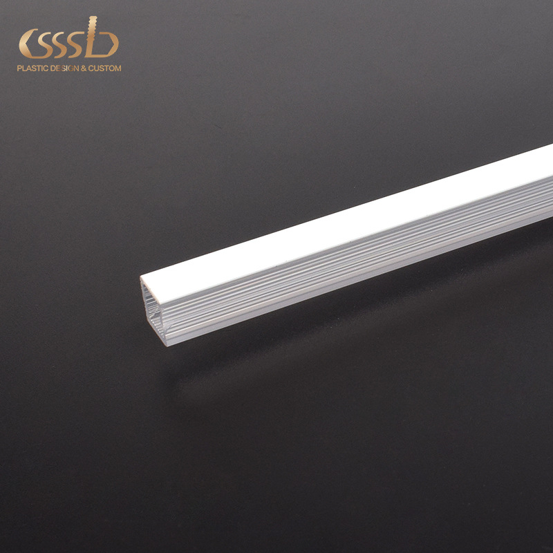 Acrylic LED lampshade, cream linear light, custom-made