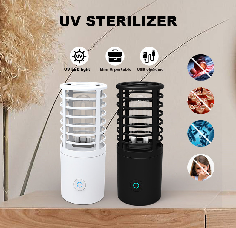 高压便携式移动紫外线消毒灯带臭氧家用室内车载充电式迷你杀菌灯|ru