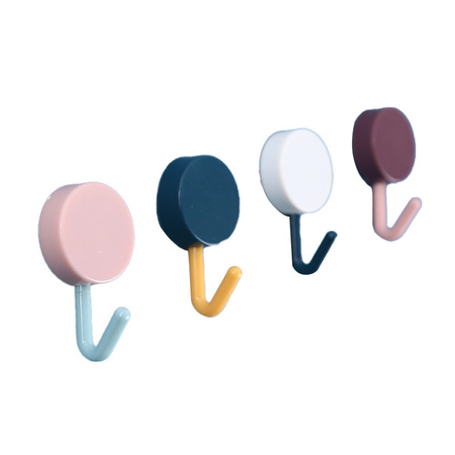 10 pack Nordic style hooks strong adhesive wall hanging creative cute seamless door bathroom adhesive hooks