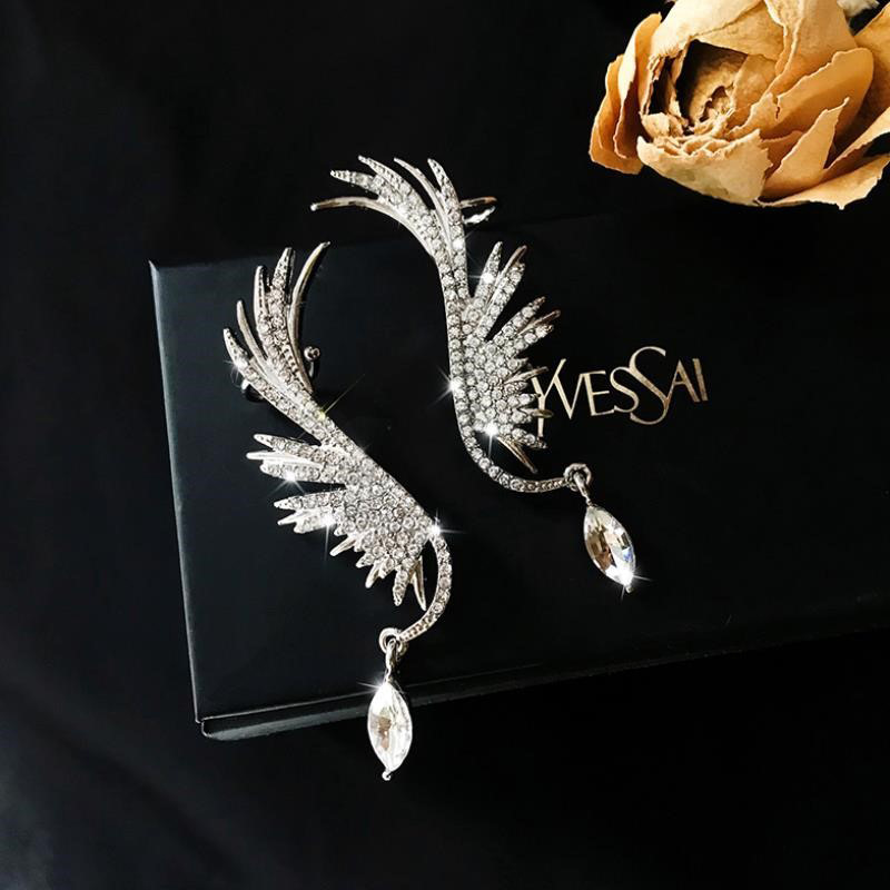 Boucles D&#39;oreilles Ailes D&#39;ange En Argent 925 display picture 9