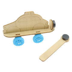 Magnetic Car Slider Skateboard Technology Handicraft Science Experiment Educational DIY Elementary School Making Homework Material